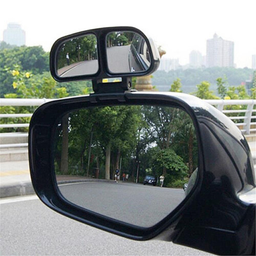 (White Right) Universal Mirror Adjustable Wide Angle Car Rear View Blind Spot Auxiliary 2