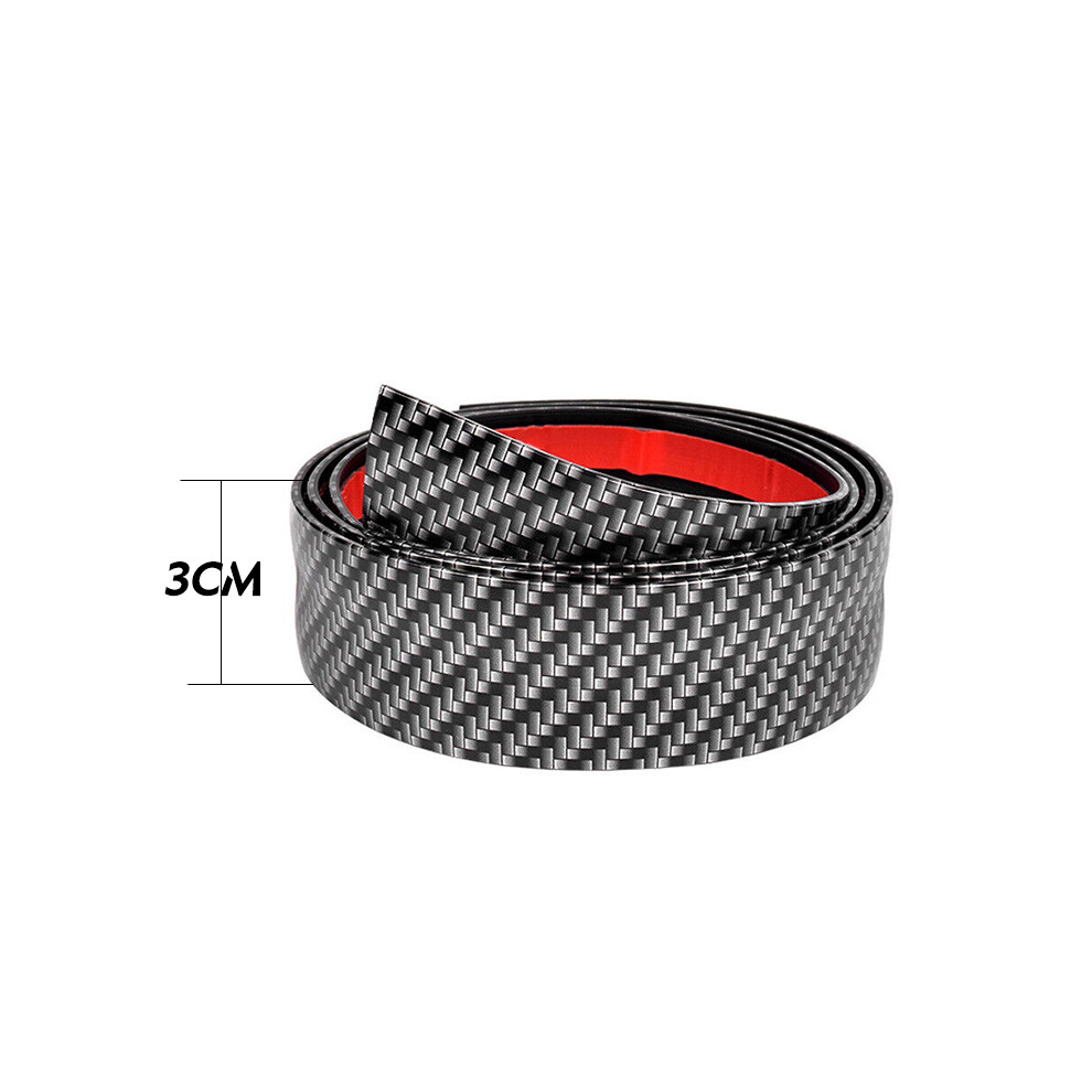 (3Cmx1m) Car Sticker Carbon Fiber Doorsill Bumper Threshold Step Protector Guard 9486291516665