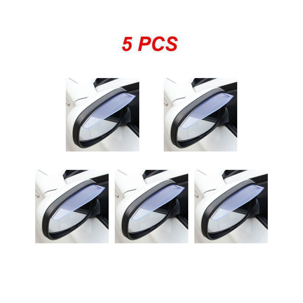 (Style B 5Pcs) 1~5Pcs Universal Pvc Car Rear View Mirror Sticker Rain Eyebrow Auto Side 9486291535383