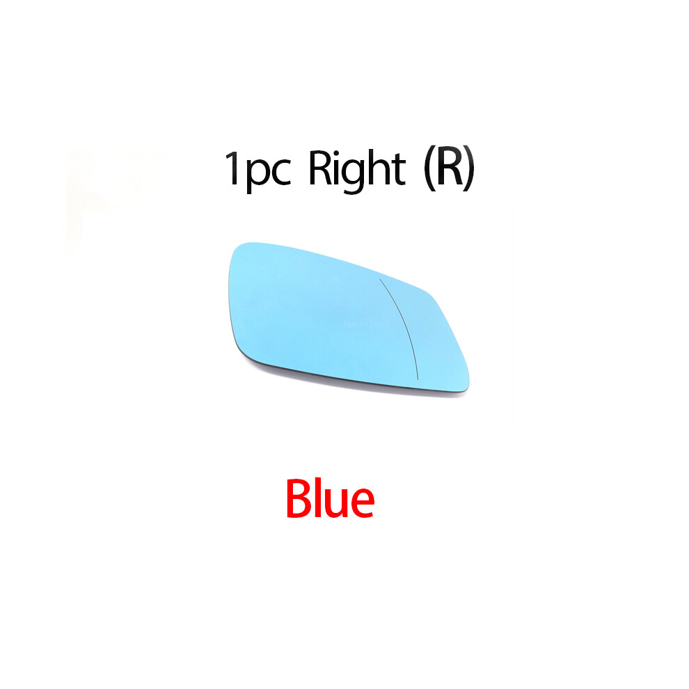 (1Pc Right ) Heating Side Mirror Glass Lens Door Wing Rear View Mirror Glass For Bmw Blue 9486291536311