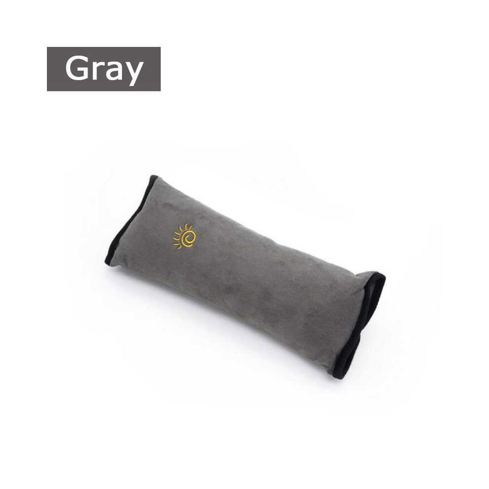 (Gray) Children Baby Safety Seat Belt Pillow Car Belt Plush Cushion Vehicle Shoulder Gray Aihontai
