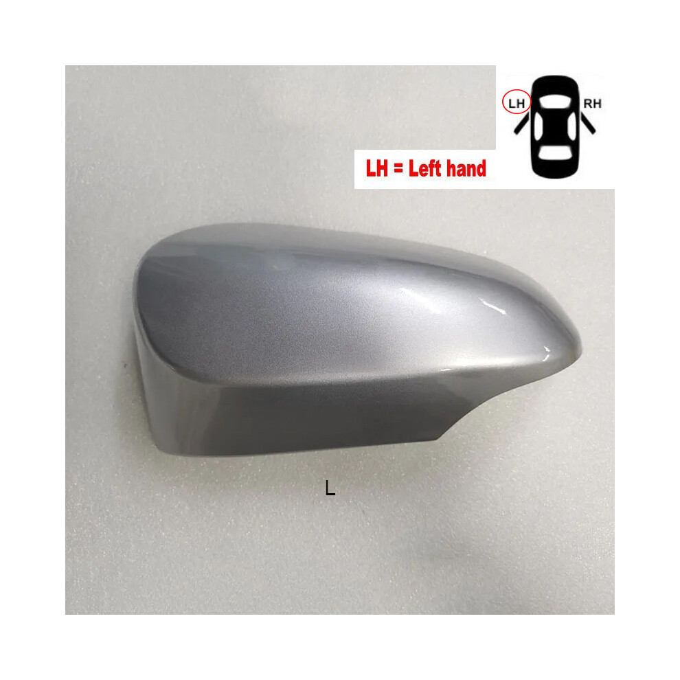 (L ) Accessories For Car Toyota Yaris Hybrid 2012-2019 Hatchback Model Rearview Silver 9486291540288
