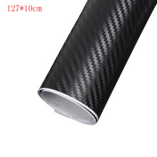 (type1 black) Carbon Fiber Vinyl Film 3D Solid Small Texture High Gloss Car Wrap Roll