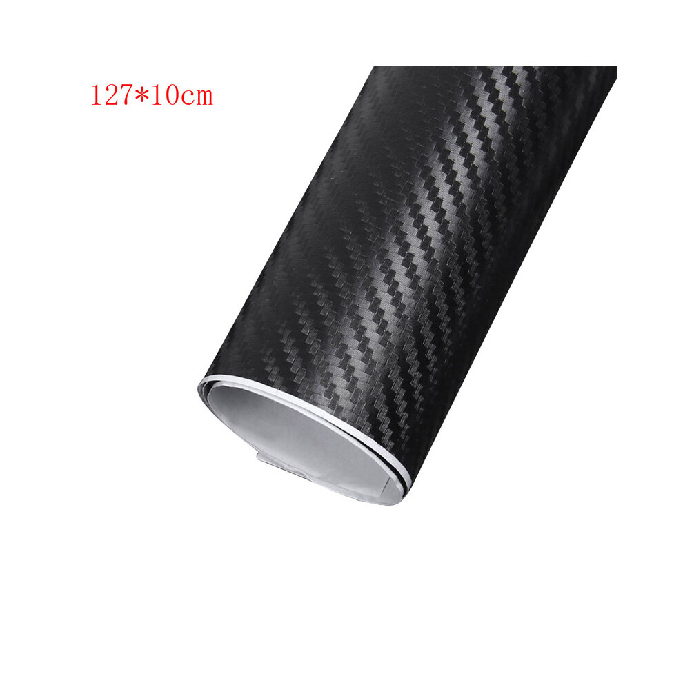 (Type1 ) Carbon Fiber Vinyl Film 3D Solid Small Texture High Gloss Car Wrap Roll Black 9486291517587