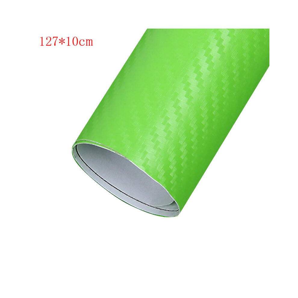 (Type1 ) Carbon Fiber Vinyl Film 3D Solid Small Texture High Gloss Car Wrap Roll Green 9486291517617
