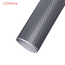 (type2 dark gray) Carbon Fiber Vinyl Film 3D Solid Small Texture High Gloss Car Wrap Roll