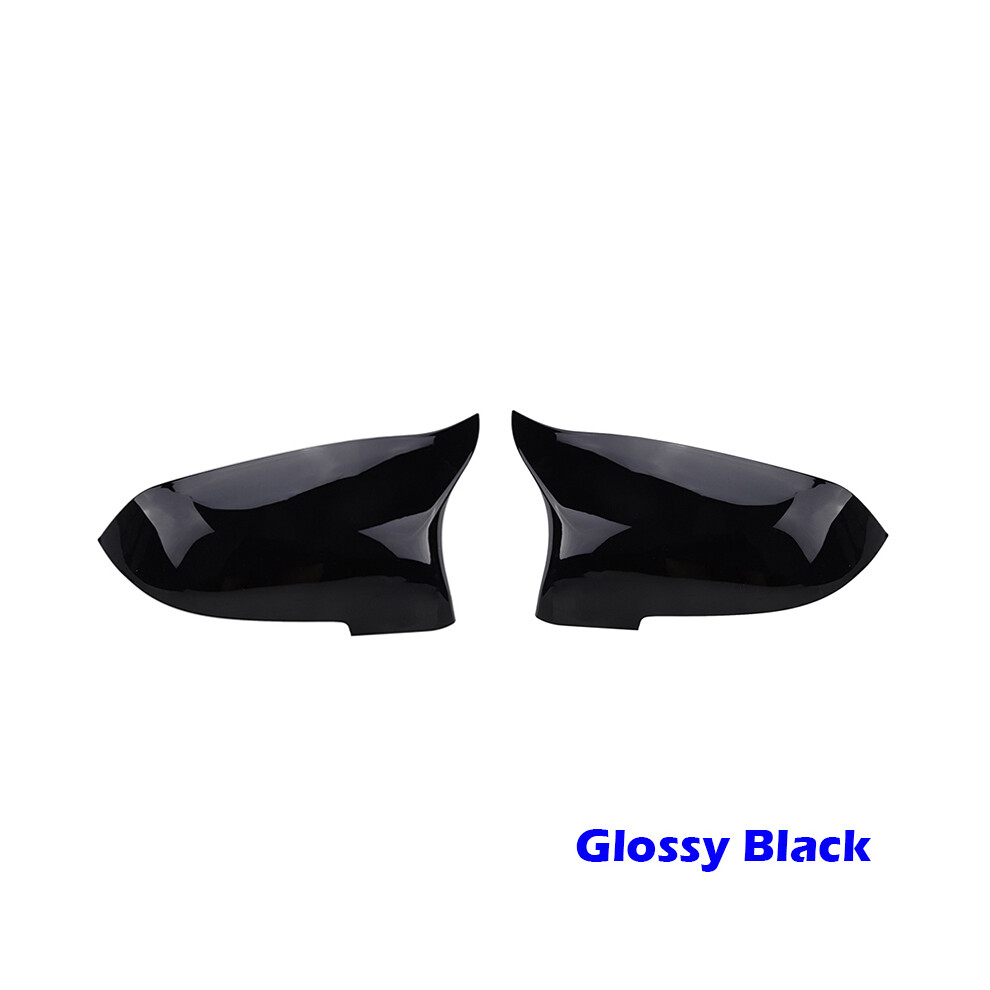 (Glossy ) Rearview Side Mirror Cover Wing Mirrors Cap Fit For Bmw 5 Series F10 F11 Black 9486291546143