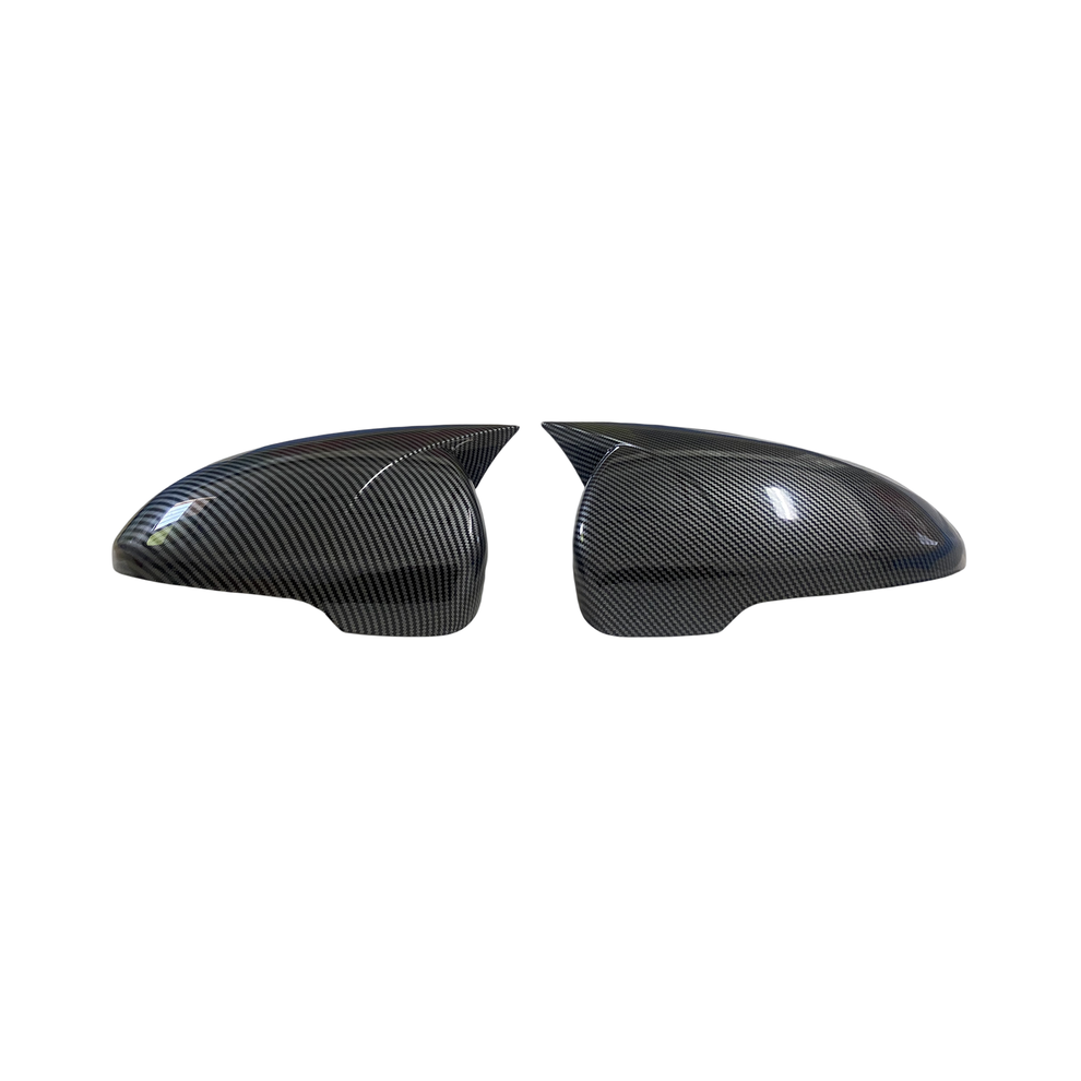 (Carbon Fiber Look) Ox Horn Side Wing Mirror Cover Caps For Hyundai Tucson 2015-2020 Rearview 9486291546471