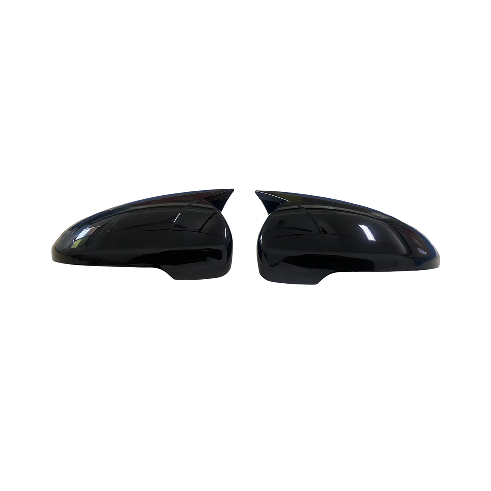 (Glossy ) Ox Horn Side Wing Mirror Cover Caps For Hyundai Tucson 2015-2020 Rearview Black 9486291546488
