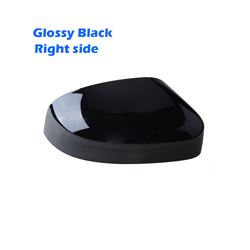 (Glossy R) Rhyming Rearview Mirror Cap Wing Side Mirror Cover Fit For Ford Focus Black 9486291549205