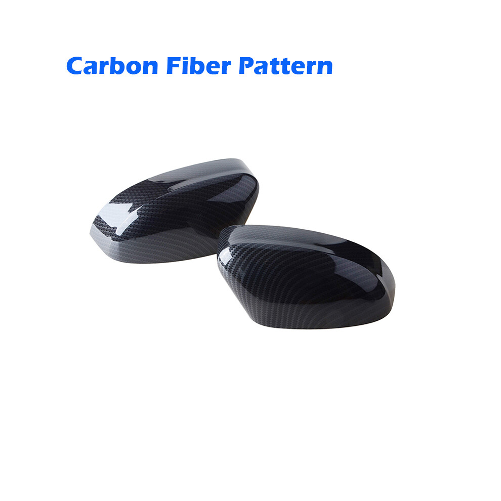 (Carbon Fiber Pattern) Rhyming Rearview Mirror Cap Wing Side Mirror Cover Fit For Ford Focus 9486291549175
