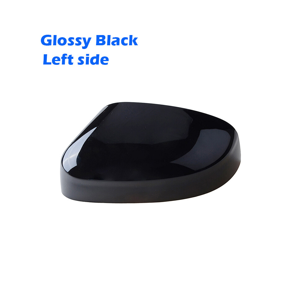 (Glossy L) Rhyming Rearview Mirror Cap Wing Side Mirror Cover Fit For Ford Focus Black 9486291549182