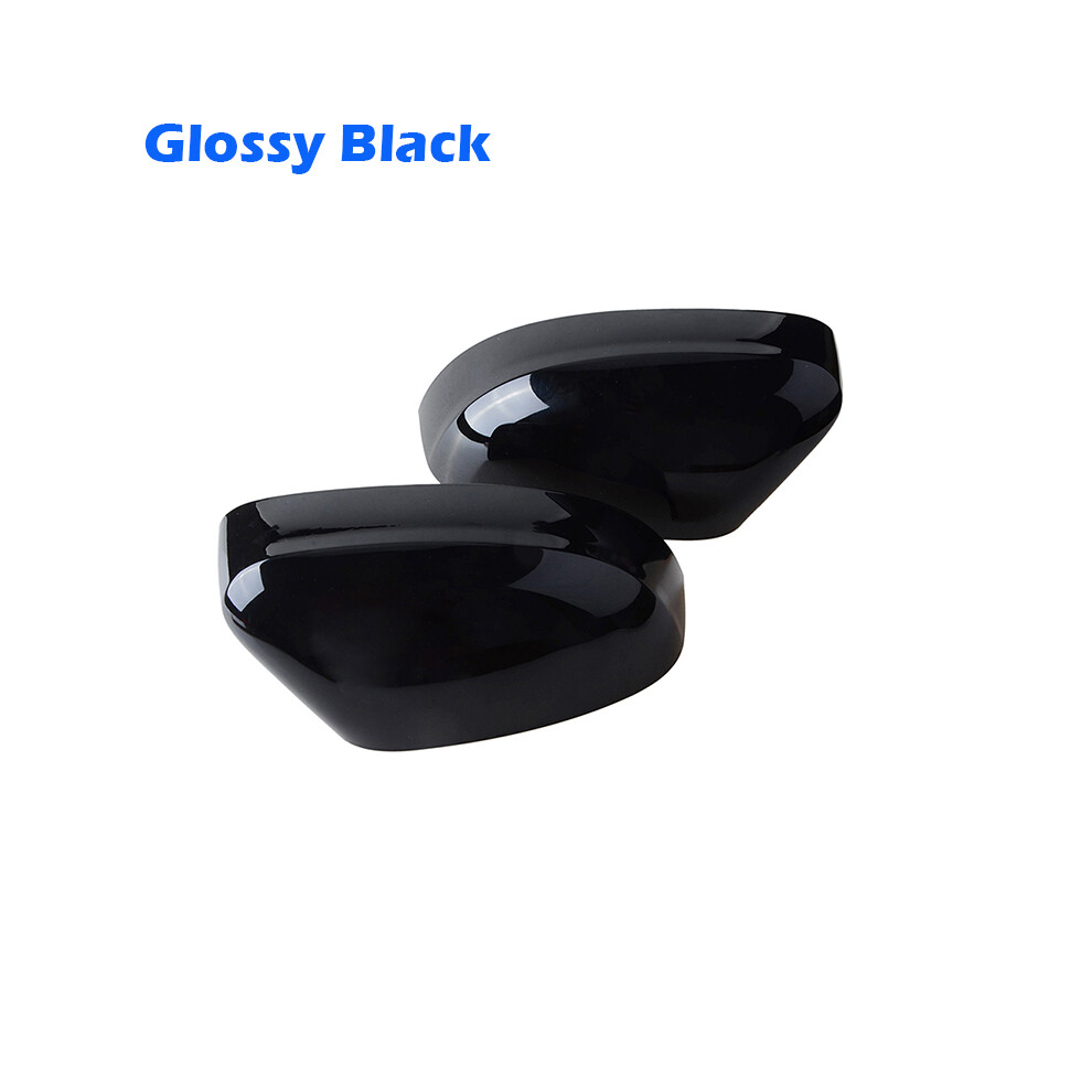 (Glossy P) Rhyming Rearview Mirror Cap Wing Side Mirror Cover Fit For Ford Focus Black 9486291549199