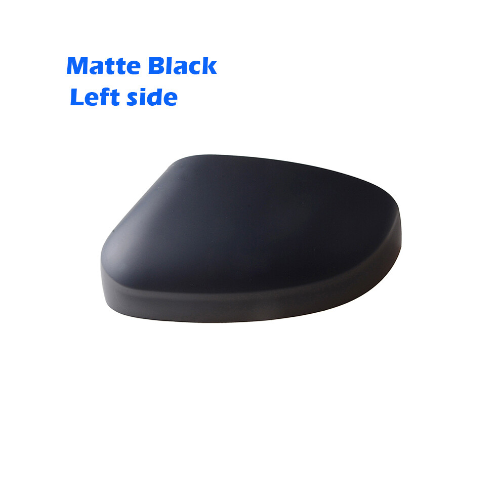 (Matte L) Rhyming Rearview Mirror Cap Wing Side Mirror Cover Fit For Ford Focus Black 9486291549229