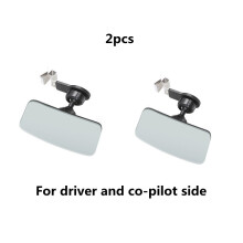 (2pcs) Blind Spot Mirror for Car HD Convex Mirrow Square 360 Adjustable Wide