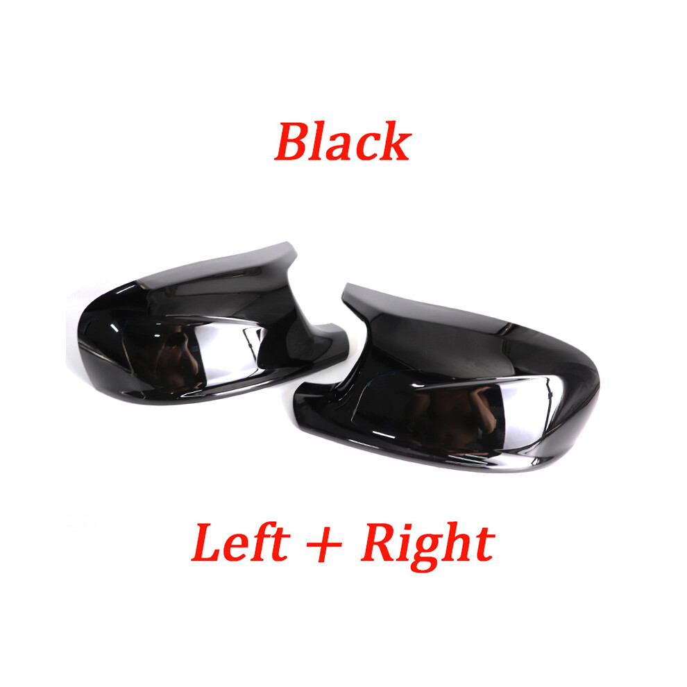 (1 pair black) For BMW X1 E84 X3 F25 Pre-LCI 2010 2011 2012 2013 M style black rearview