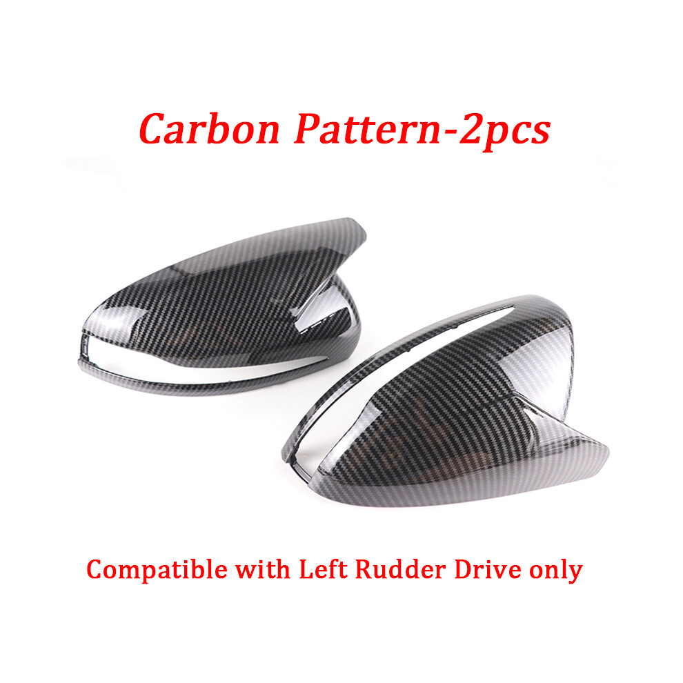 (Carbon Pattern-2) Side Mirror Caps For Mercedes Benz W205 W222 W213 W238 X205 X253 Black 9486291554438