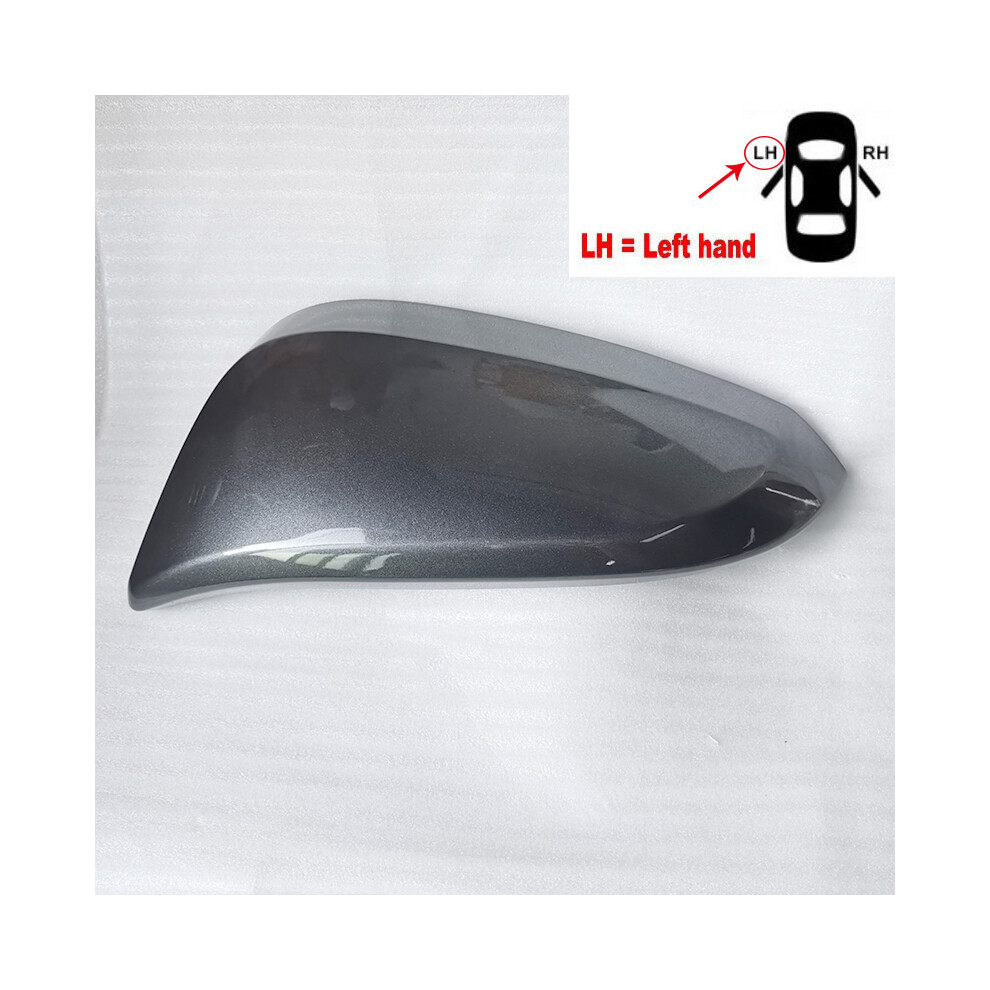 (L ) Accessories For Car Toyota Rav4 2015-2018 Rearview Mirror Cover Housing Gray 9486291556524
