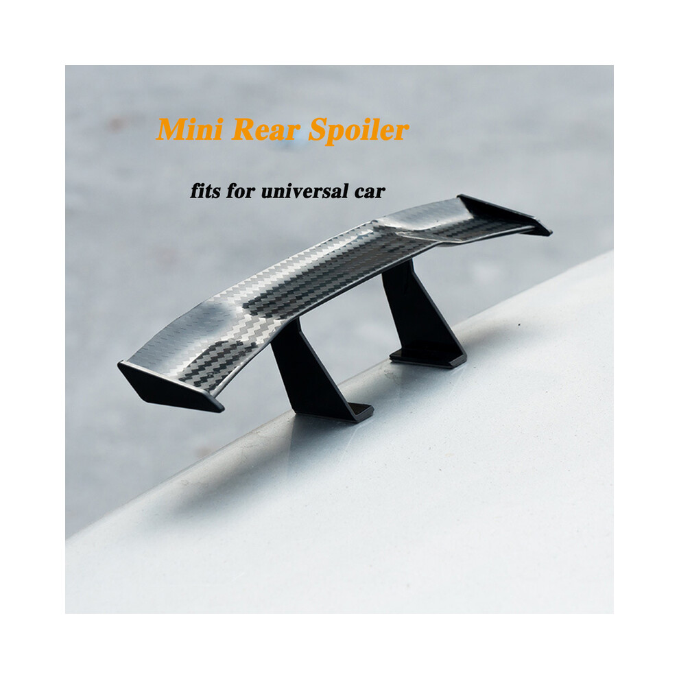 Universal Spoiler Carbon Fiber Look 3D Mini Rear Trunk Wing Boot Lip Spoiler 9486291515026