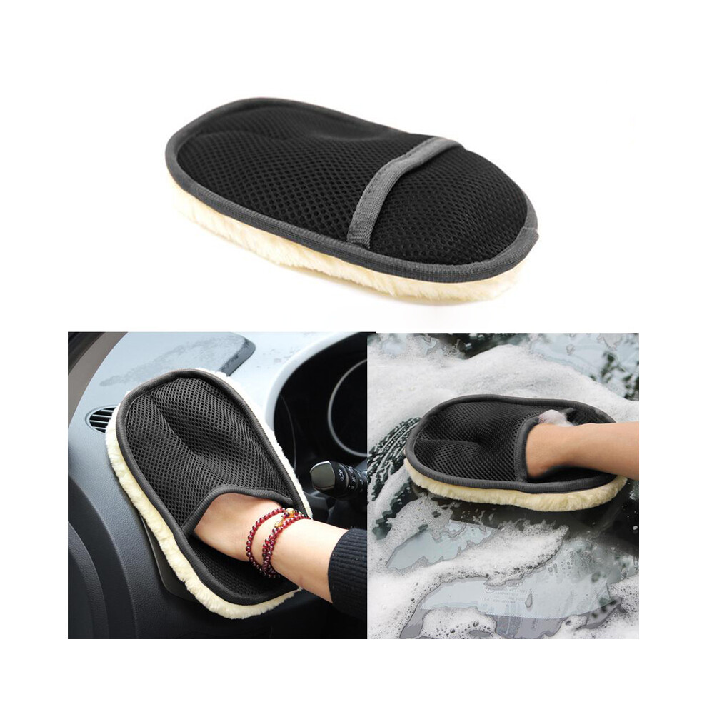 Car Cleaning Brush Cleaner Wool-Like Soft Car Washing Gloves Cleaning 9486291515309