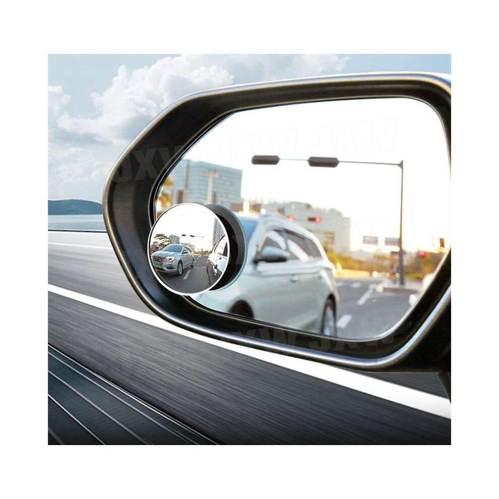 360 Degree Hd Blind Spot Mirror For Car Reverse Frameless Ultrathin Wide 9486291516931