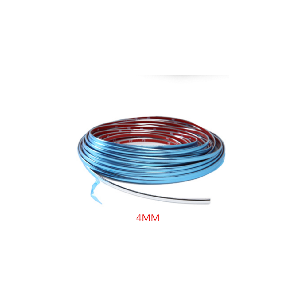 3M*4Mm Chrome Styling Moulding Trim Strip Car Door Edge Scratch Protector 9486291517297