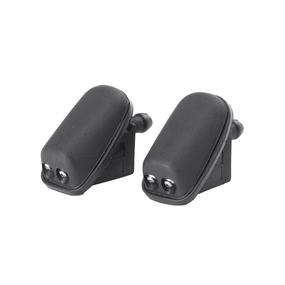 2Pcs Car Windshield Wiper Water Spray Washer Nozzle For Ford Focus Mk2 Black 9486291518218