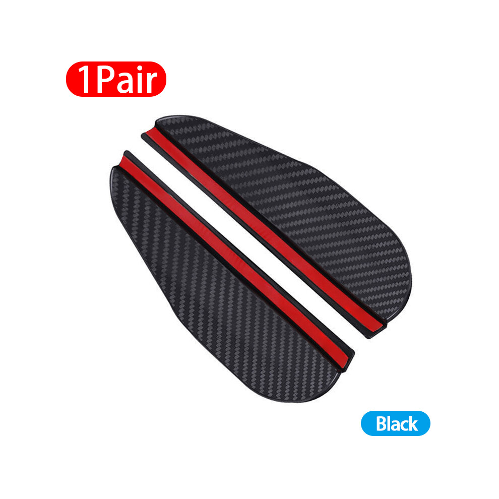 Seametal 2Pcs Universal Car Rearview Mirror Rain Eyebrow Carbon Fiber 9486291528668