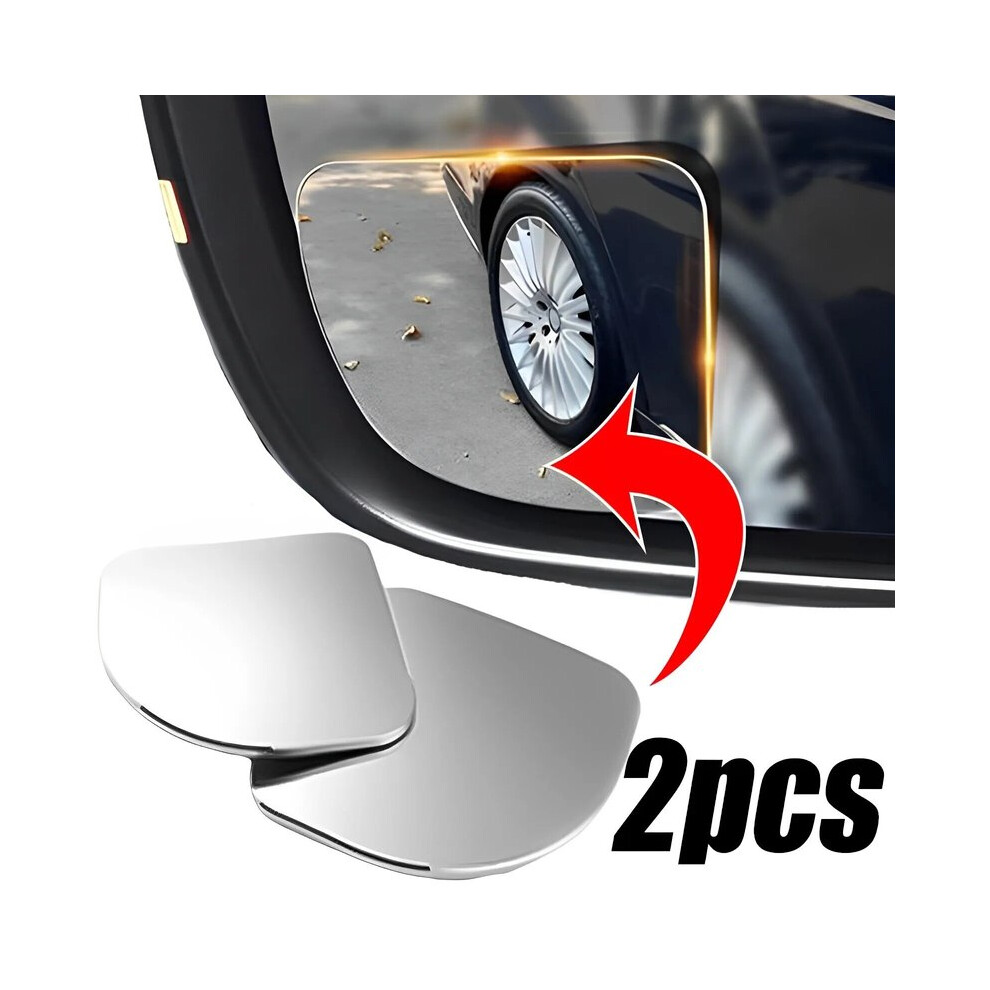 2Pcs Car Wide Angle Car Blind Spot Mirrors 360 Adjustable Auxiliary Rearview 9486291528927