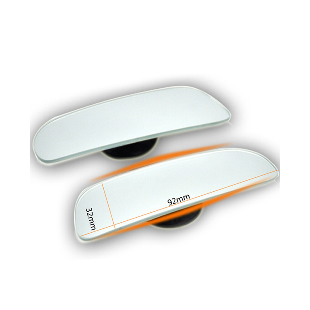 2Pcs Car Blind Spot Mirror Adjustable 360 Degree Frameless Rearview Wide 9486291528958