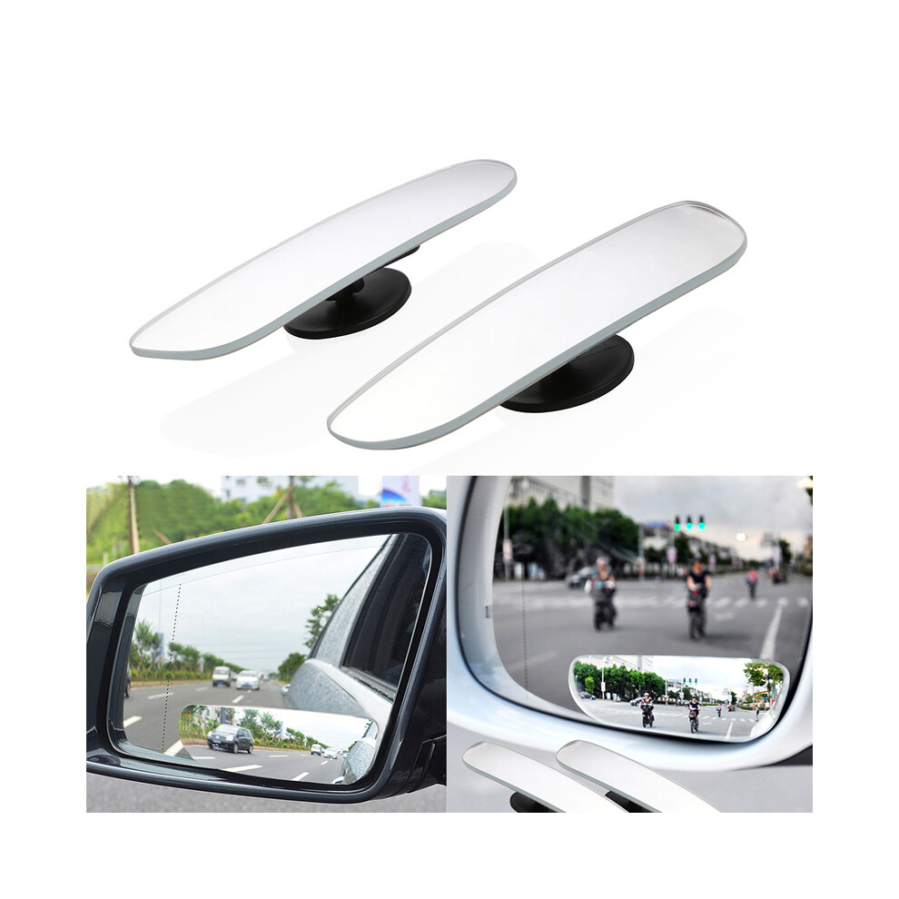 2Pcs Car Mirror Blind Spot Mirror 360 Rotation Degree Wide Angle Convex 9486291529023