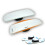 2pcs 360 Degree Adjustable Glass Frameless Car Rearview Rear View Mirror 3