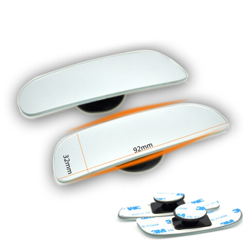 2pcs 360 Degree Adjustable Glass Frameless Car Rearview Rear View Mirror 2