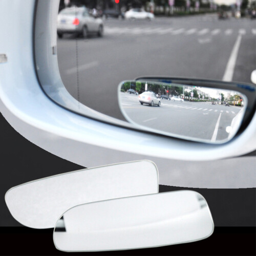 2pcs 360 Degree Adjustable Glass Frameless Car Rearview Rear View Mirror