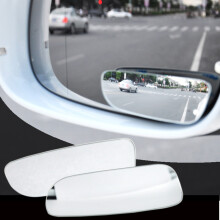 2PCS Car Rear View Mirror Rotatable 360 Degree Adjustable Wide Angle Convex
