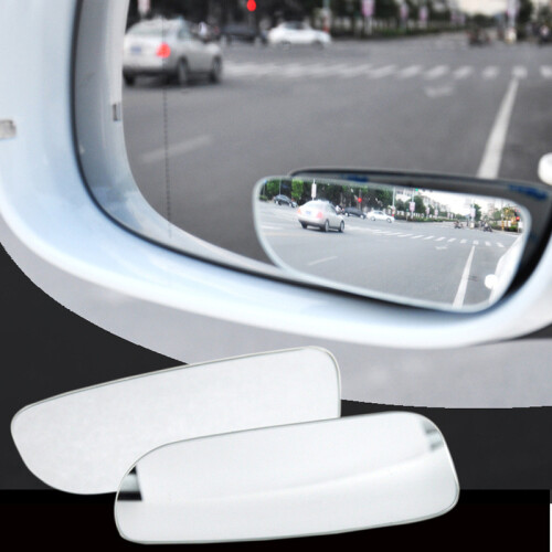 2PCS Car Rear View Mirror Rotatable 360 Degree Adjustable Wide Angle Convex