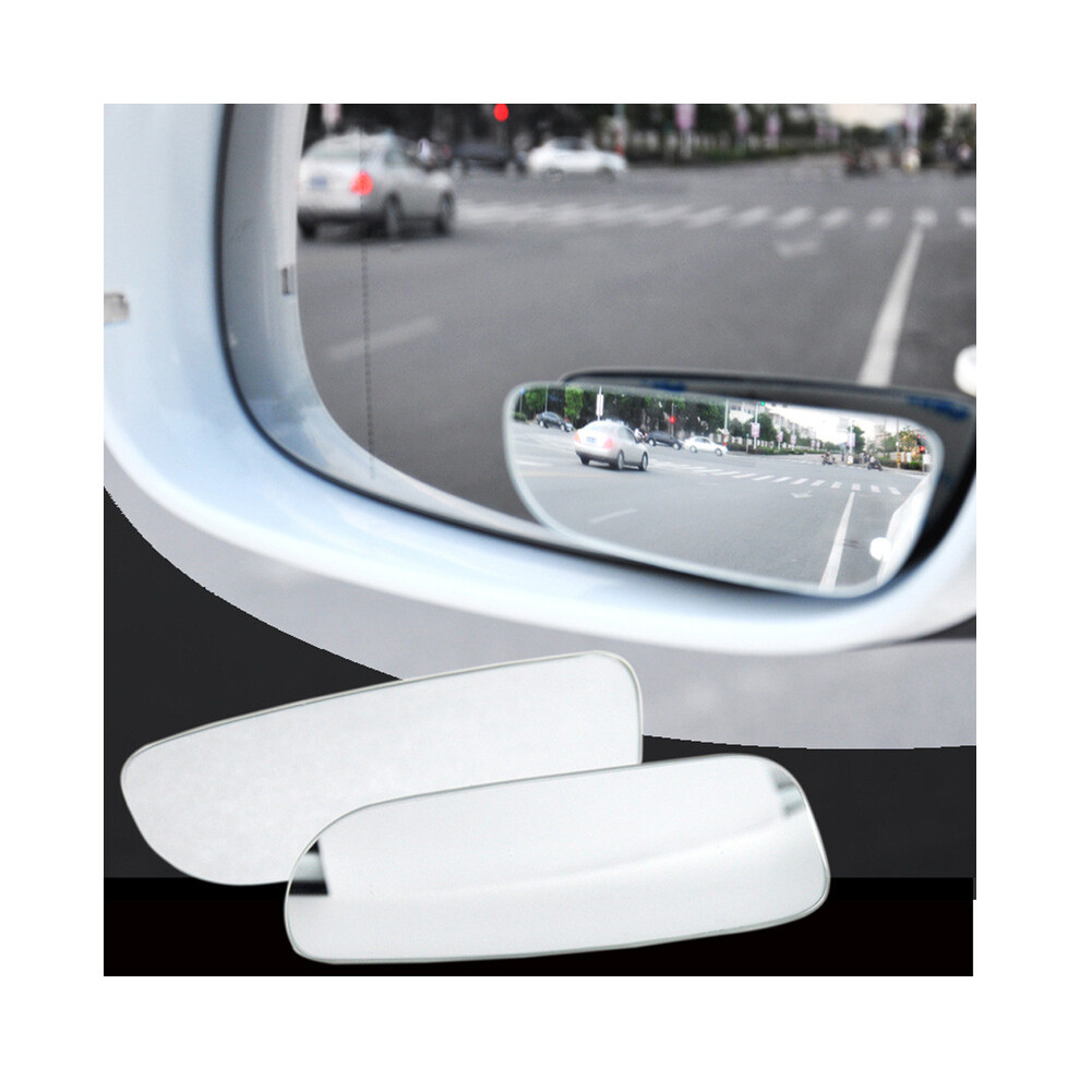 2Pcs Car Rear View Mirror Rotatable 360 Degree Adjustable Wide Angle Convex 9486291529177