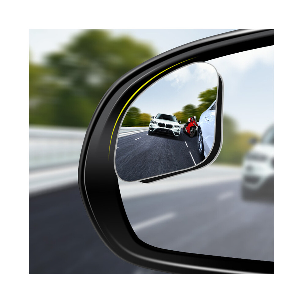 Car Blind Spot Mirror 360 Degree Rotating Frameless Auxiliary Rearview 9486291530463