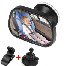 Car Back Seat View Baby Mirror 2 in 1 Mini Children Rear Convex Mirror