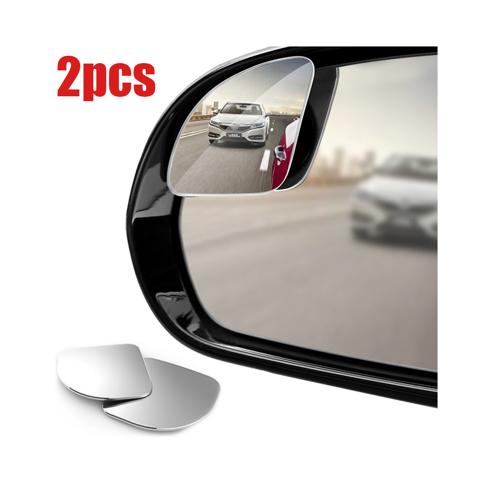 2Pcs Car Blind Spot Mirror Frameless Adjustable For Peugeot 206 307 308 9486291531569