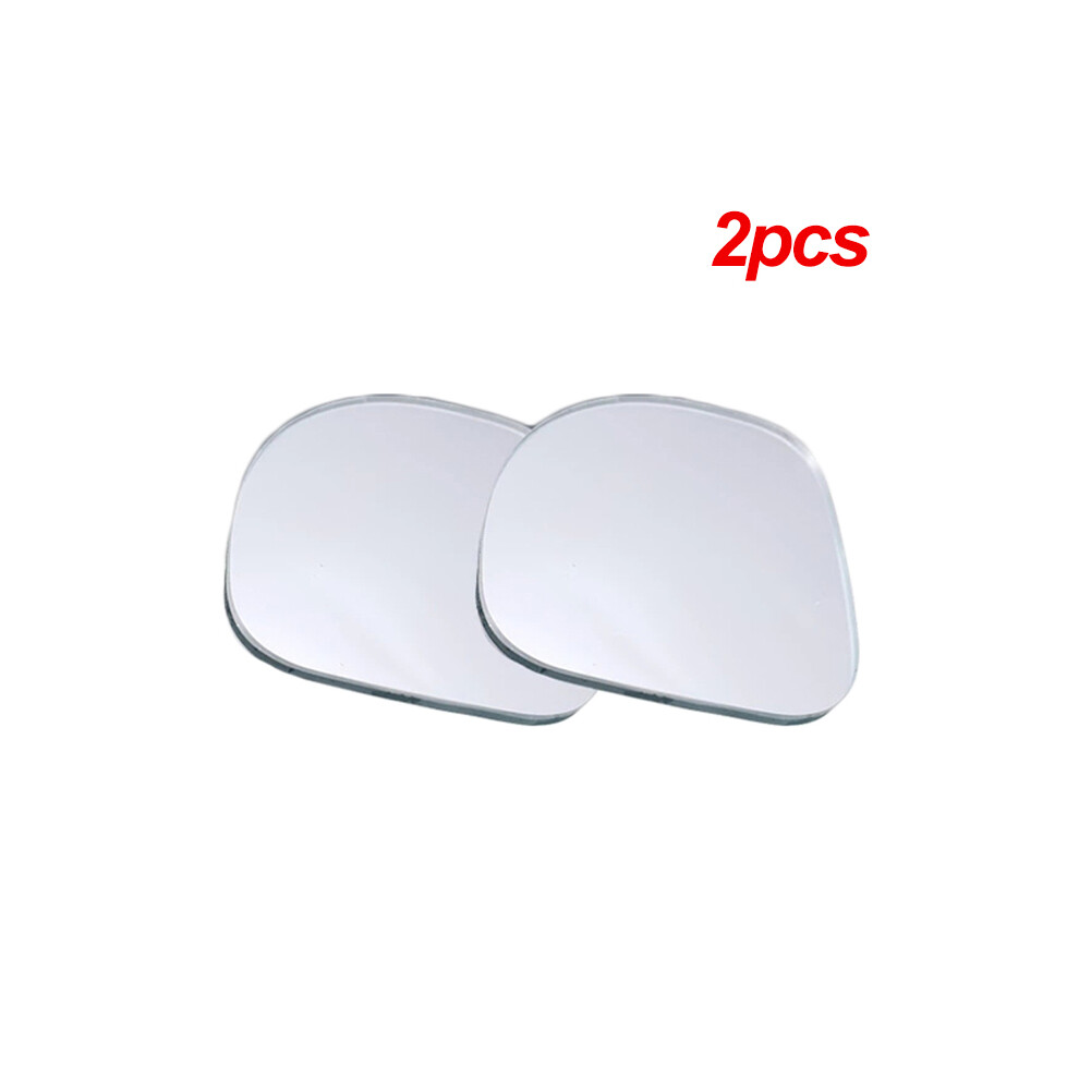 2Pcs Car Blind Spot Mirror 360 Degree Rotating Frameless Auxiliary Rearview 9486291531422