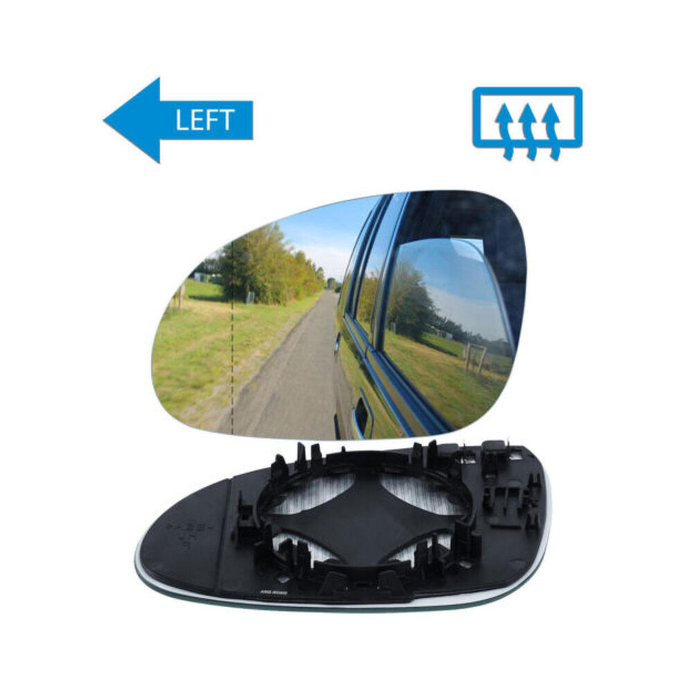 For Vw Golf Mk5 2003-08 Left Passenger Side Door Wing Mirror Glass Heated 9486291532733