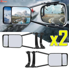 2PCS Universal Towing Mirror Tow Mirror Caravan Trailer Car Rear View