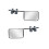 1 Pair Rotatable Car Towing Mirror PP Glass Adjustable Towing Mirrors 5