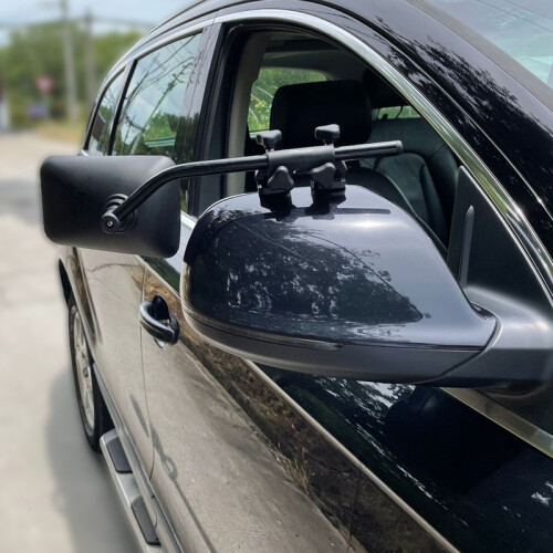 1 Pair Rotatable Car Towing Mirror PP Glass Adjustable Towing Mirrors 1