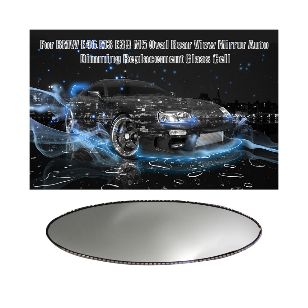 Oval Rear View Glare Mirror Auto Dimming Replacement Glass Cell For Bmw 9486291557583