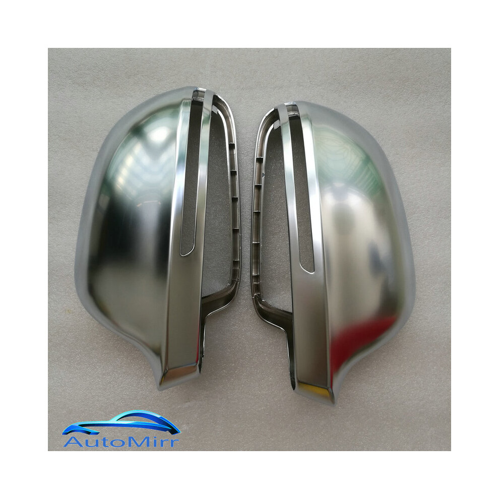 2009 A4l B8 A6l C6 Side Wing Mirror Covers Case Replacement Matte Silver 9486291558610