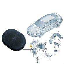1pc Car Sealing Dust-proof Cover Front Wheel Arch Cover Fender Liner Cover