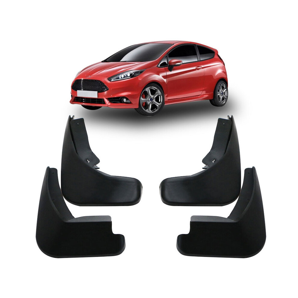 4Pcs Abs Car Front Rear Mud Flaps Mudguards Fender Splash Guards Cover Black 9486291561160