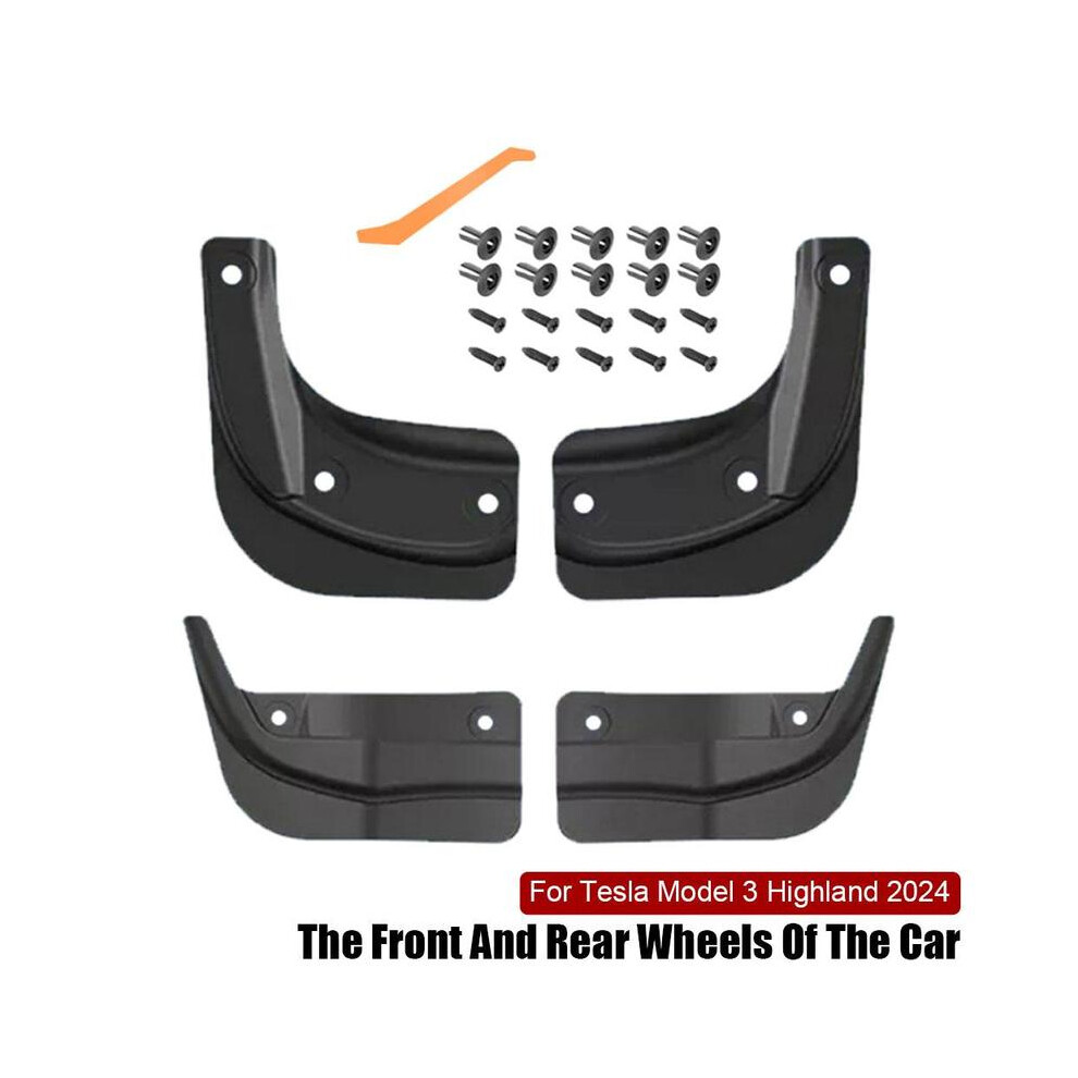 Mud Flaps For Tesla Highland 2024 Accessories Abs Plastic Mudguards Fender 9486291561207